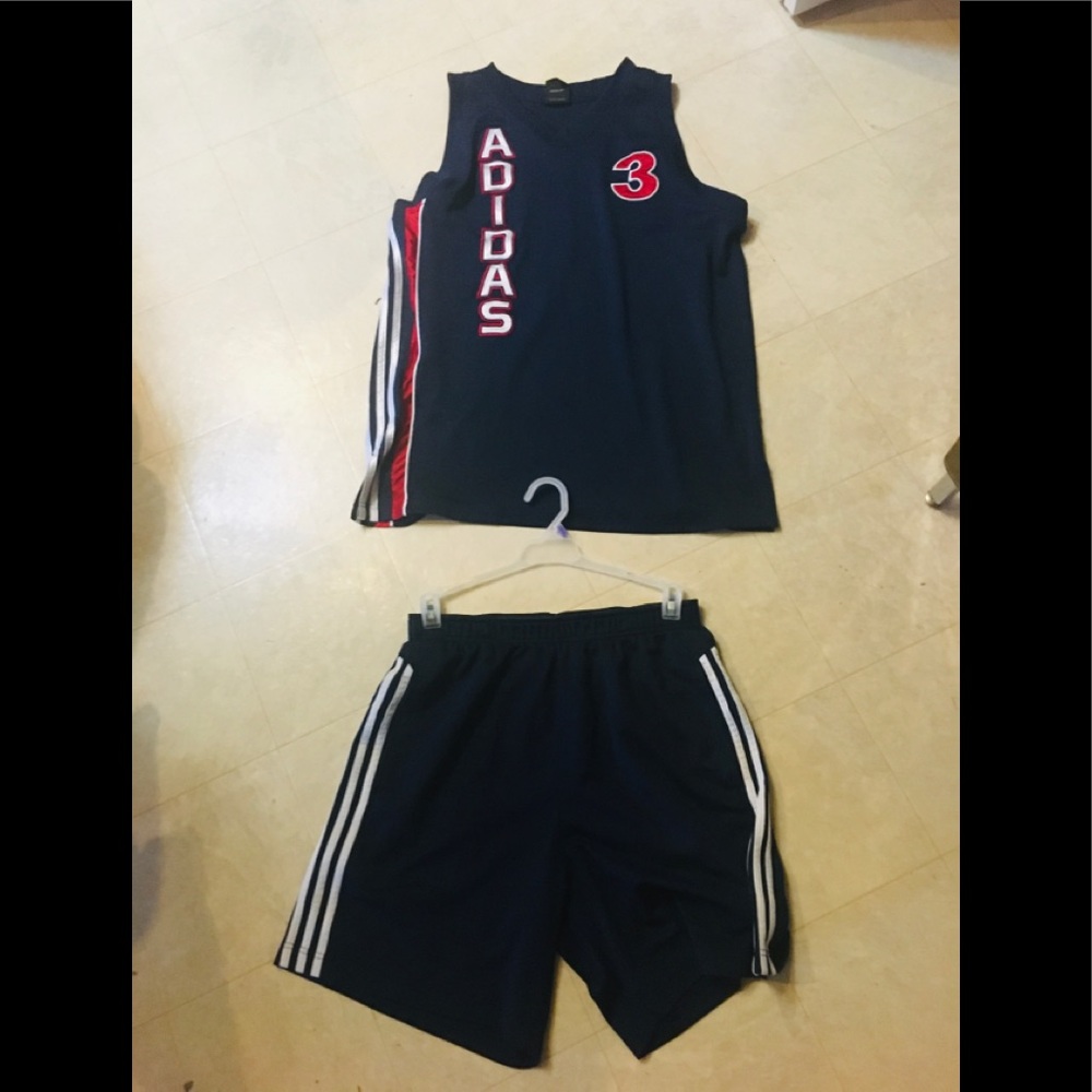 Adidas basketball shorts tank top Climacool L 3